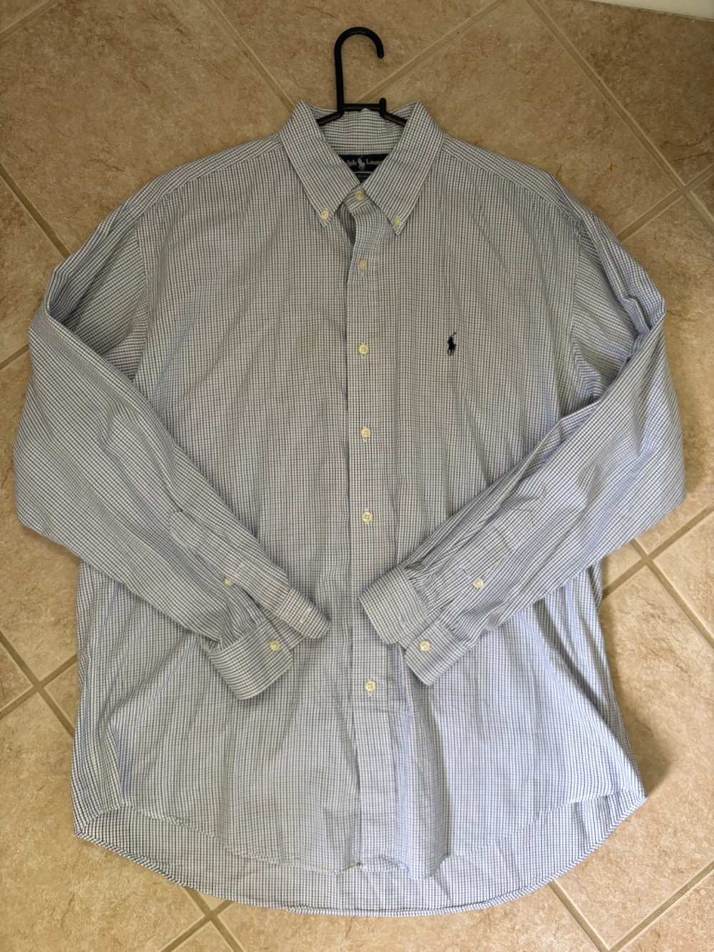 Ralph Lauren men’s Large Blake blue/black check